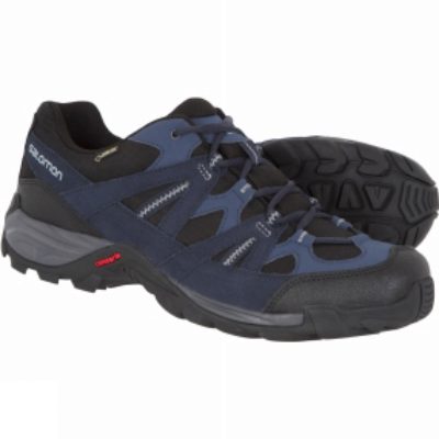 Salomon Mens Escambia GTX Shoe Black/Deep Blue/On